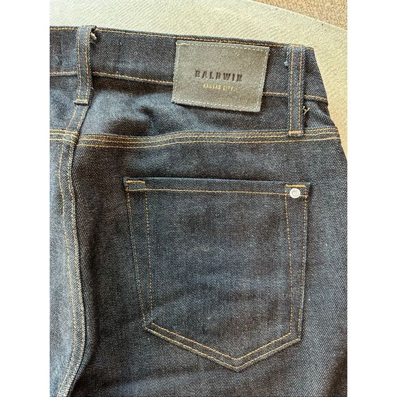 Baldwin skinny fit selvedge denim men’s sz. 29 - Picture 3 of 4